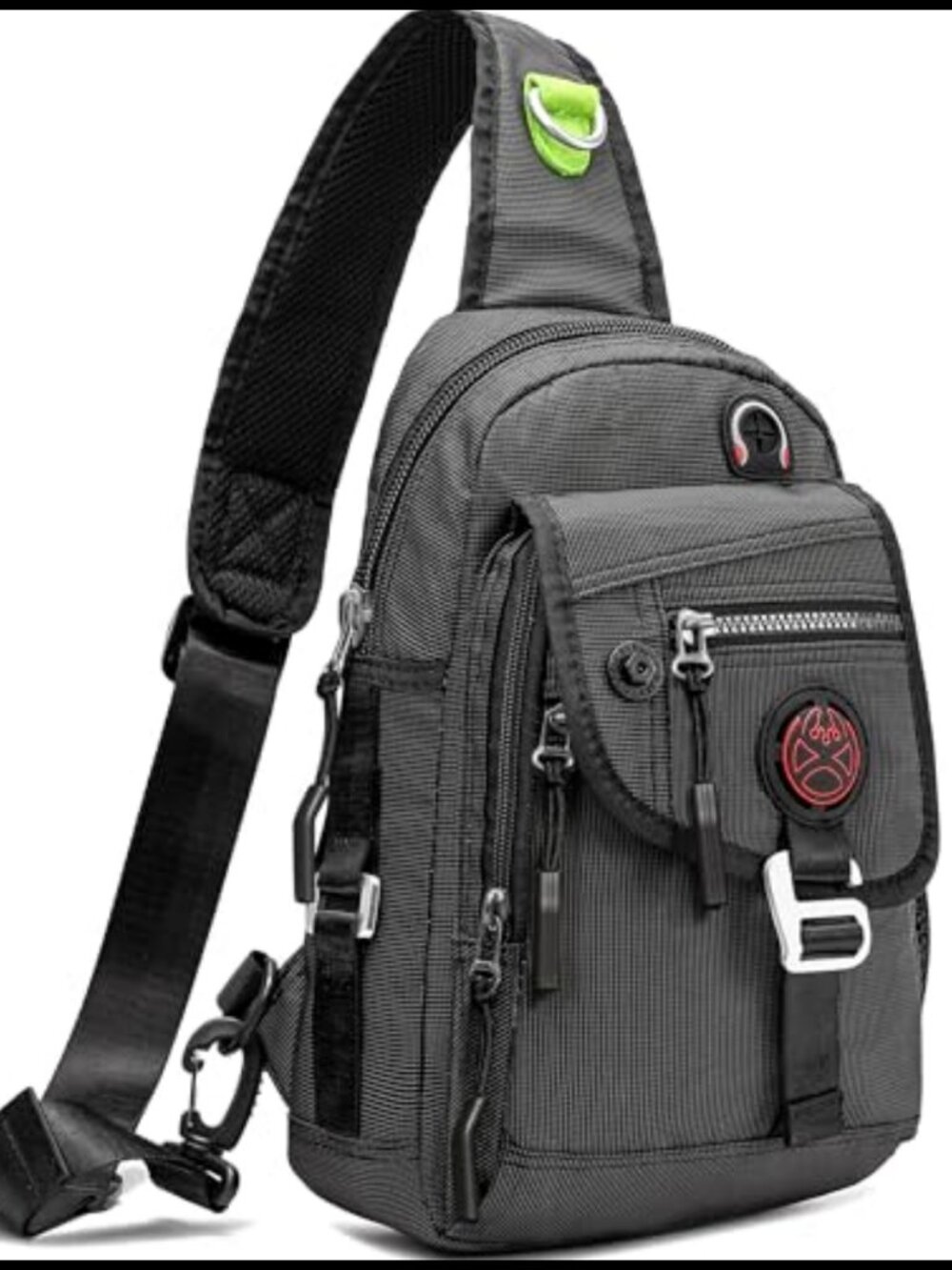 NICGID Water-Resistant Nylon Sling Bag Chest Backpack Crossbody for Travel